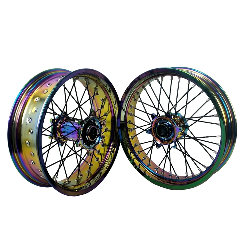 New style Symphony wheels set Fit KTM EXC 2022-2024 Years 17*3.5 17*5.0 Supermoto Wheels set