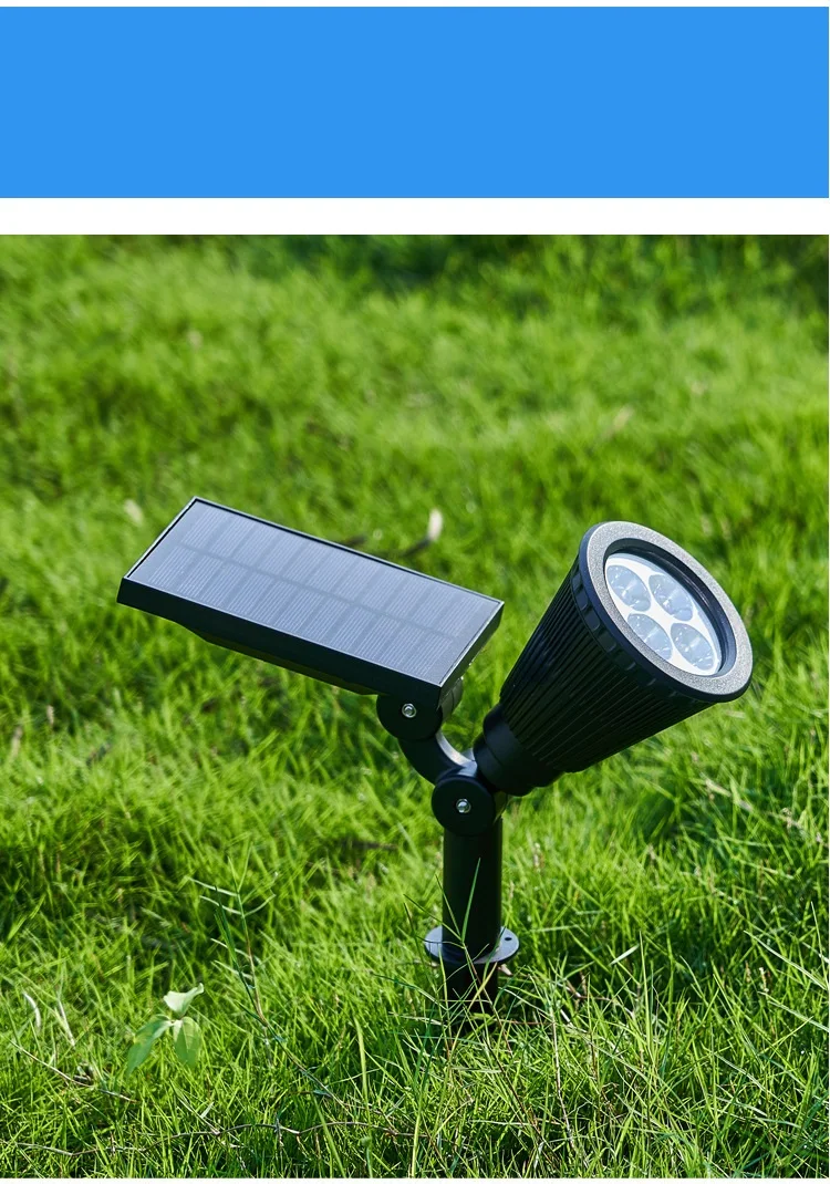 9 LED Solar Garden Landscape Wall mounted Lamp Lawn Lights color changing waterproof ip65 landscape lighting for garden