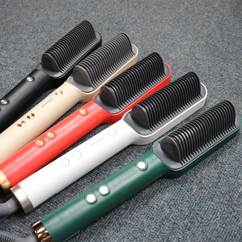 Shipping Amazon FBA Warehouse  Women Iconic Hair Brush Straightener Brush Electric