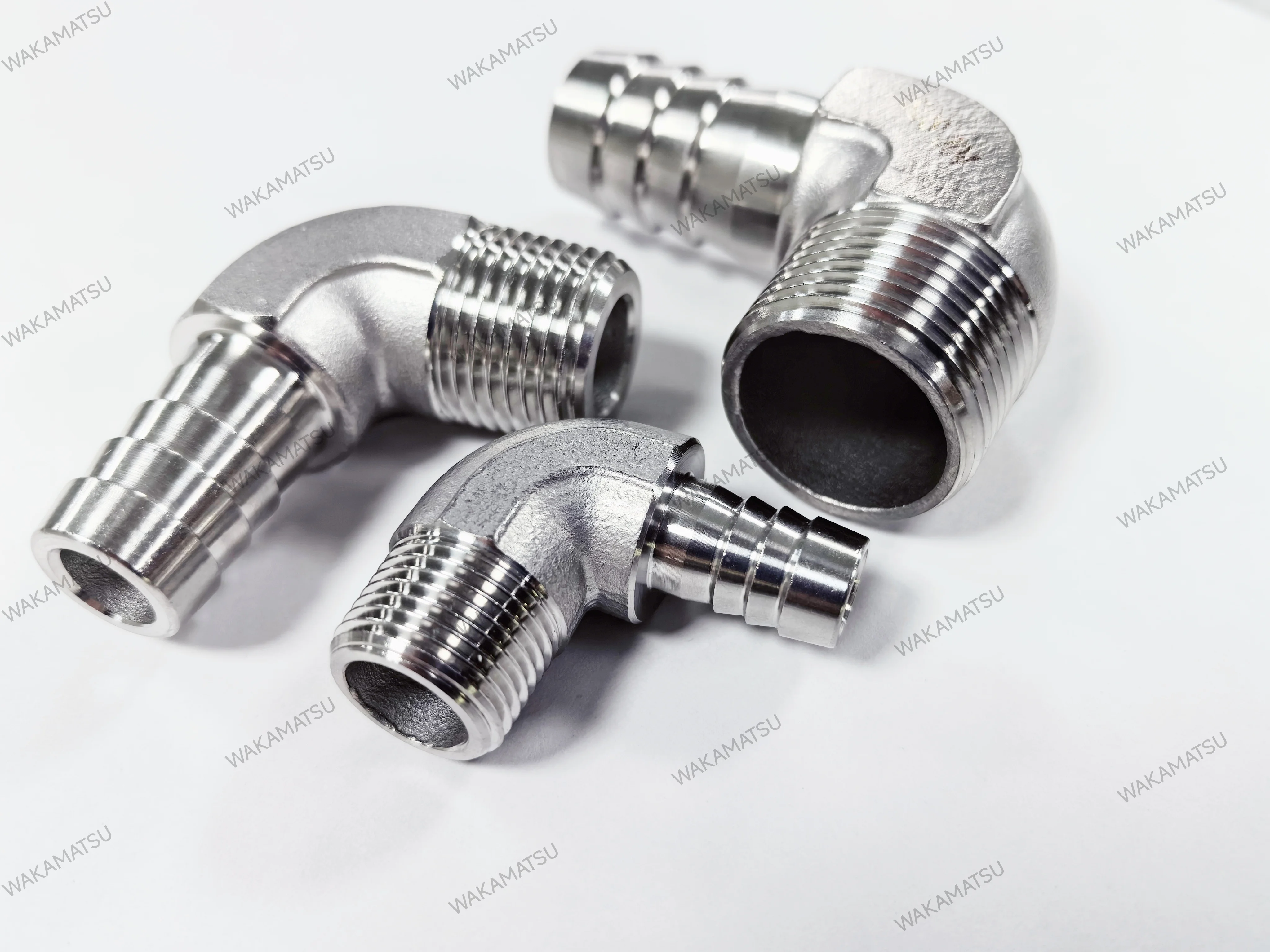 WAKAMATSU Steel 90 Degree Elbow Pagoda L-Type Hose Nipple AC Hose Pipeline Connectors Plumbing Fittings Water OEM Options