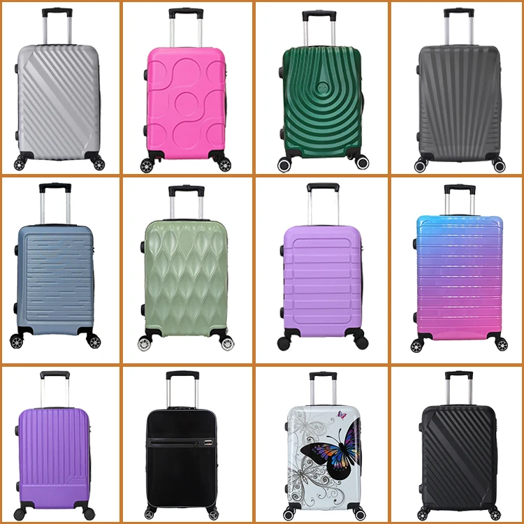 New Design Customized ABS PC Material trolley Luggage Bags Travelling Luggages for Unisex