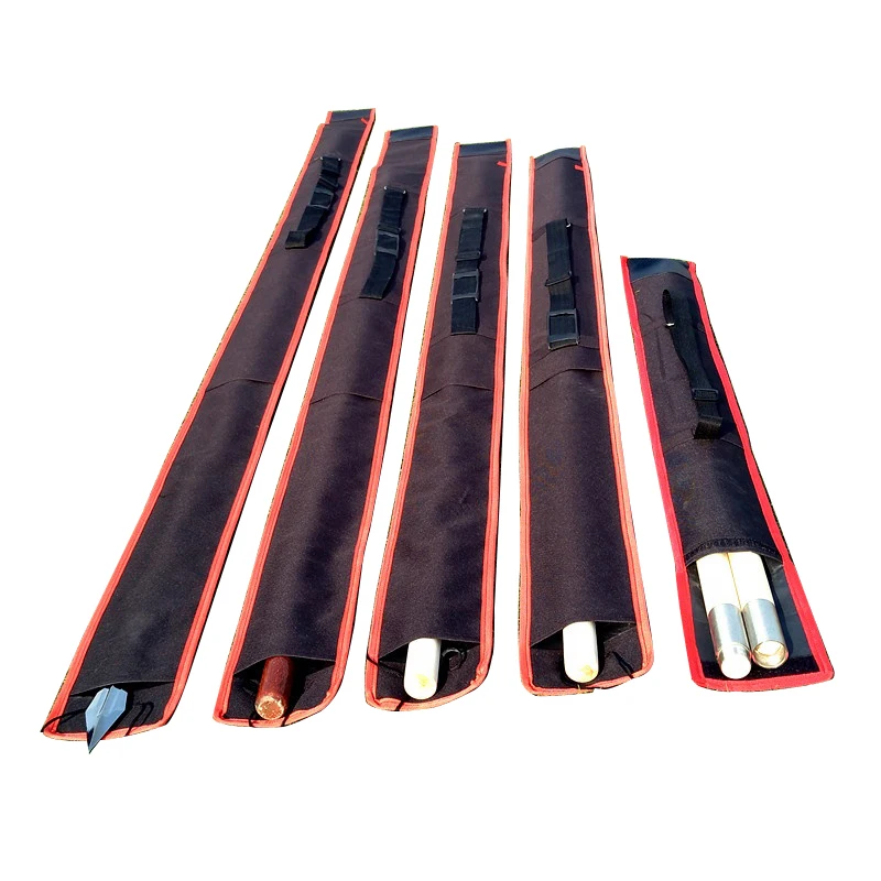 Unisex Chinese Wu Shu Equipment bo case Stick Bag Oxford Fabric with Nylon Construction for Kung Fu Martial Arts