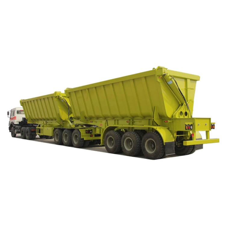 40 Ton 50 Ton 100Ton Tipper Dump Truck 5 Axles Side Tipper Rear Dumper Semi Trailers Tractor Hydraulic Farm Dump Trailer