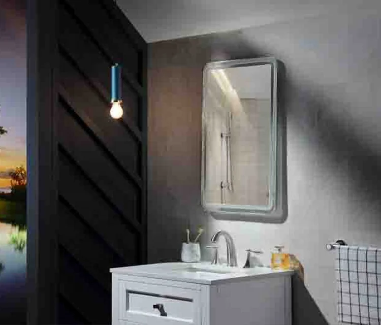 Defogger Mirror Furniture Modern Backlit Bathroom Smart Mirror Touch Screen Bath Mirrors Led