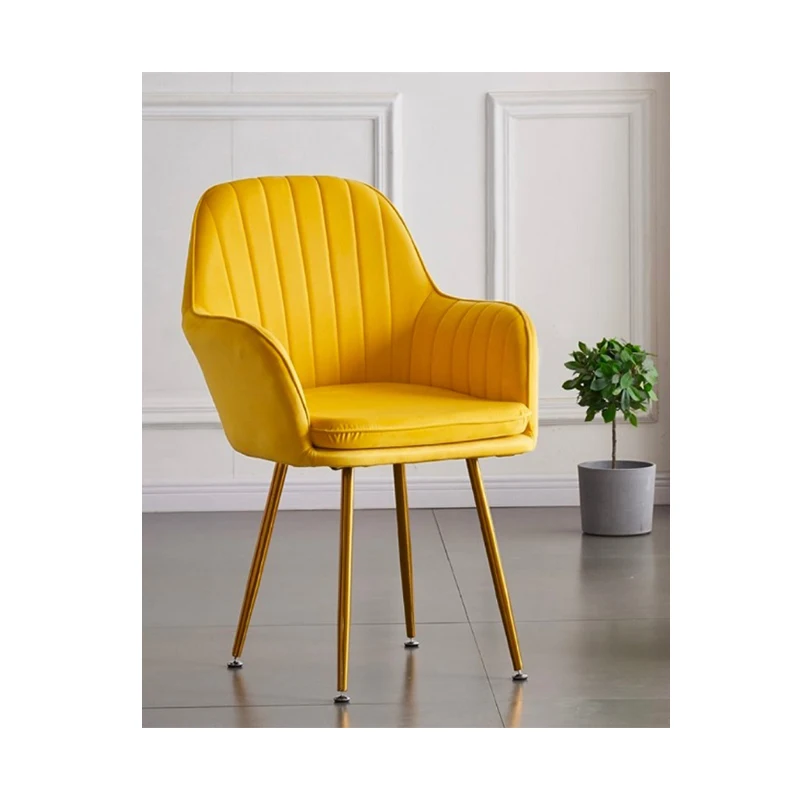 Gold Luxury Nordic Dining Chair Wholesale Cheap Indoor Home Furniture Room Restaurant Dinning Leather Velvet Modern Dining Chair