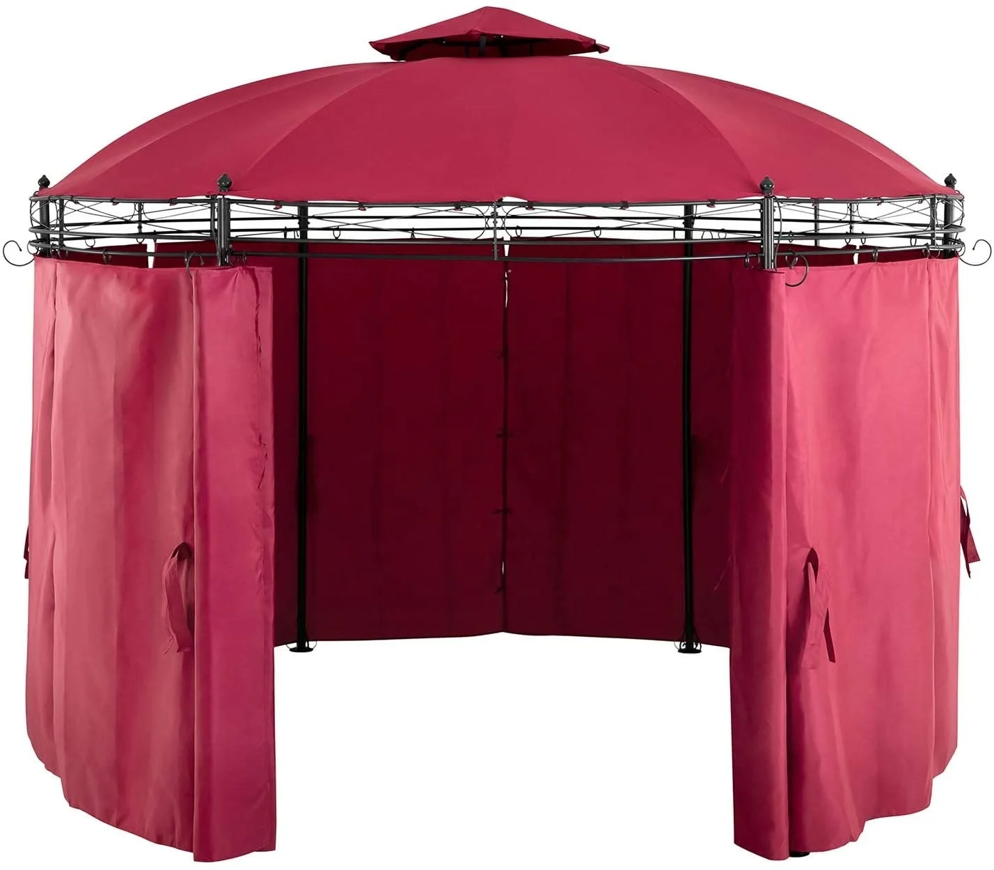 
3.5M round pavilion toscana metal gazebo party tent beer bar 