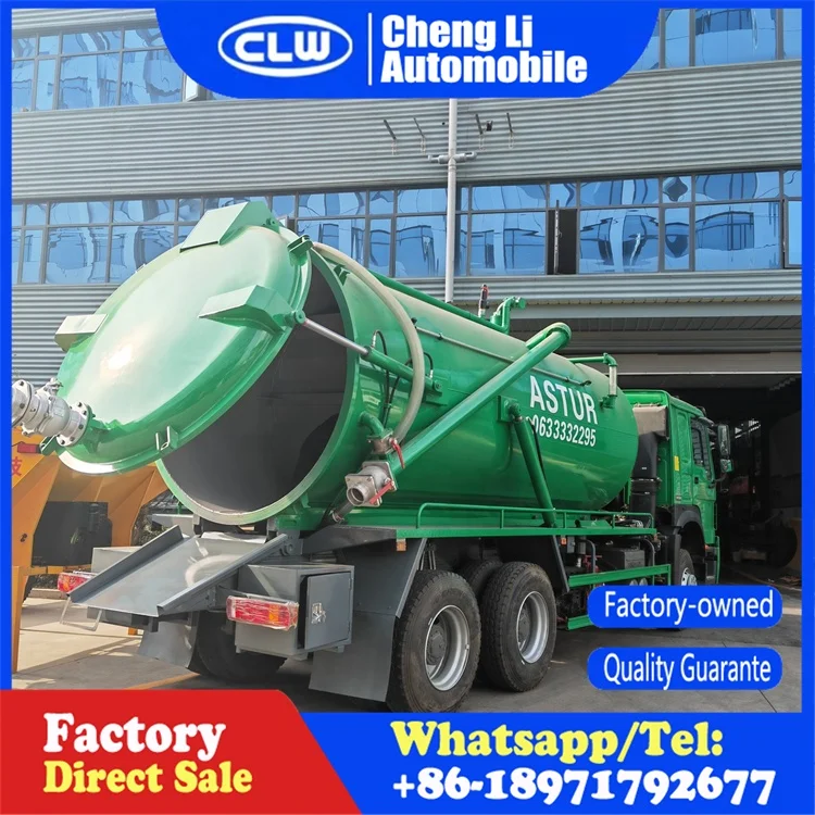 Недорогой всасывающий грузовик howo 20000L, 6x4, 10 колес, 18 cbm, комбинированный канализационный дноуглубный грузовик для продажи