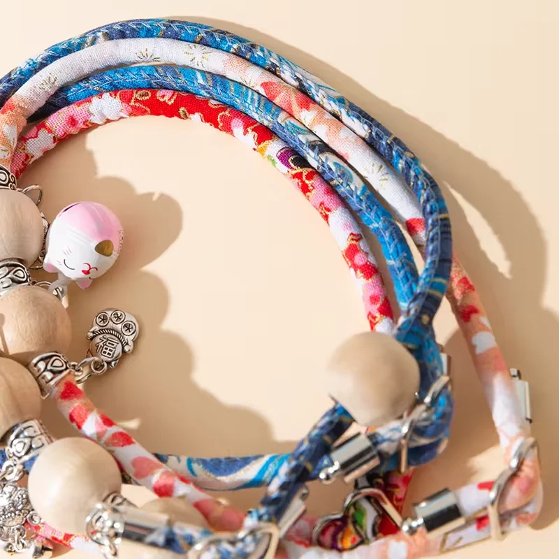 Fast Shipping Wholesale Manufacturer Chinese New Year Type Luxury Soft Cute Dog Cat Collar Adjustable Pet Neck Collars