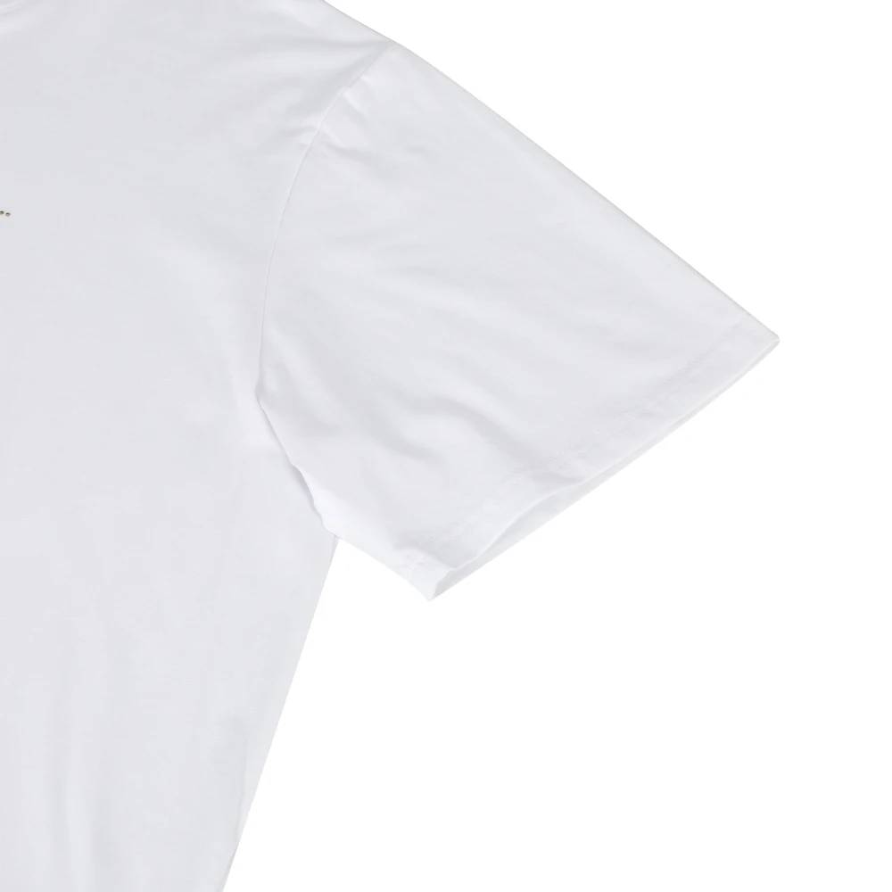 Bulk Production Fashion Anti Wrinkle O Neck Boys Plain White Cotton Spandex T Shirts