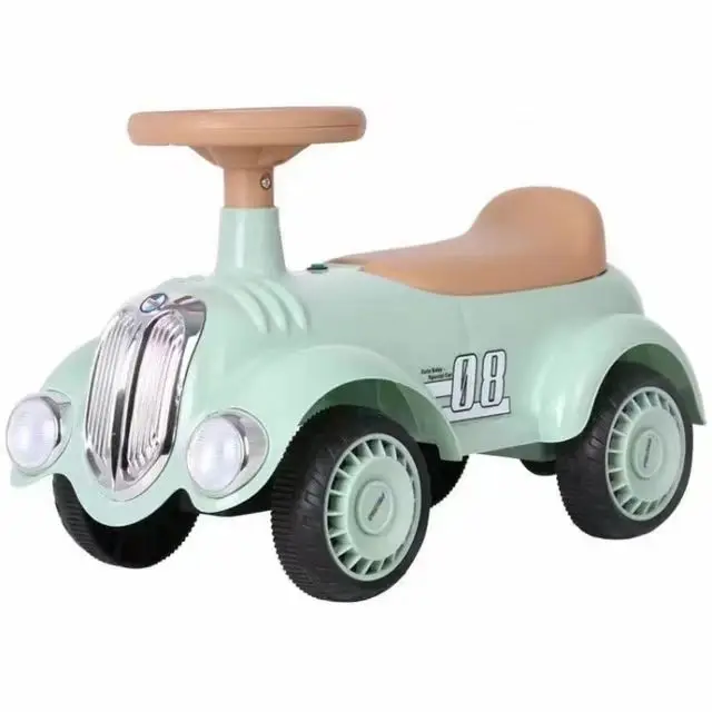New Model Music Light Early Education Toy Hobbies Baby Sliding Vehicle 4 Wheel Kids Ride On Car For Toddler Balance Training