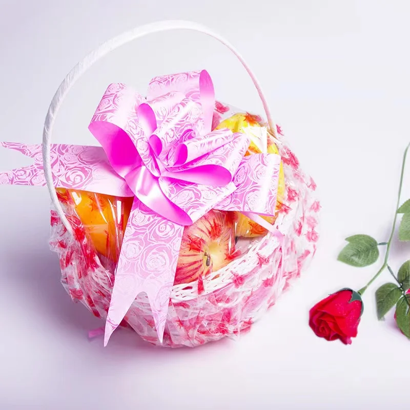 Custom Papel Celofan Sheets Floral Candy Printed Cellophane Paper For Wrapping