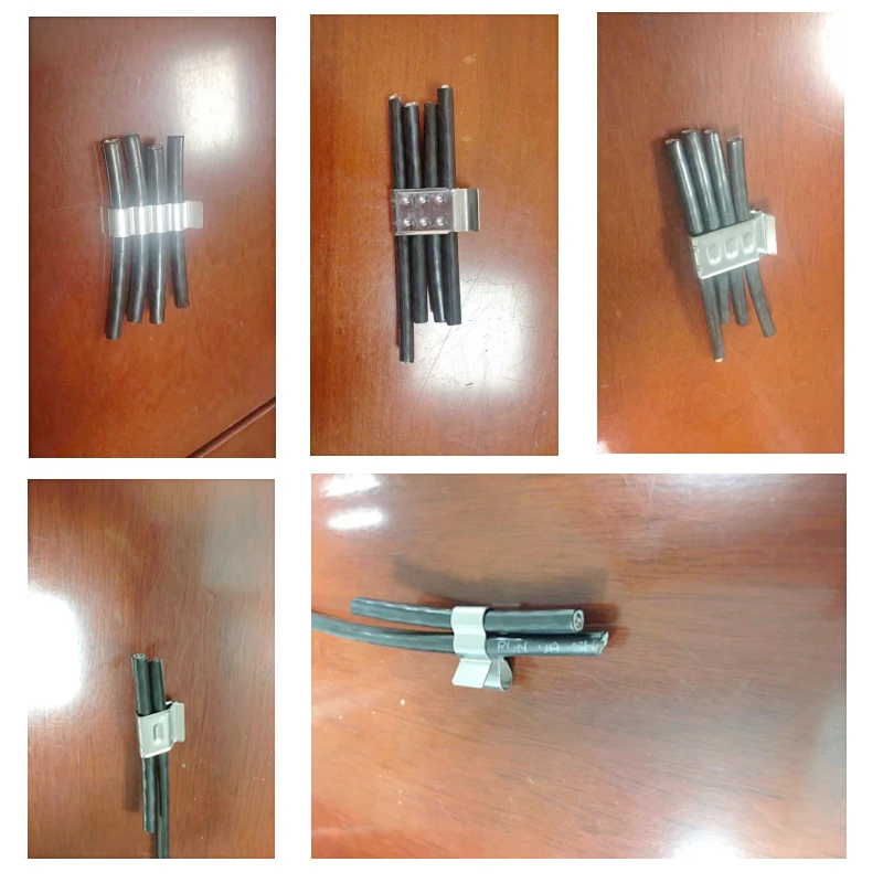 Factory manufacture solar panel cable clips stainless steel solar cable clip 4mm2/6mm2