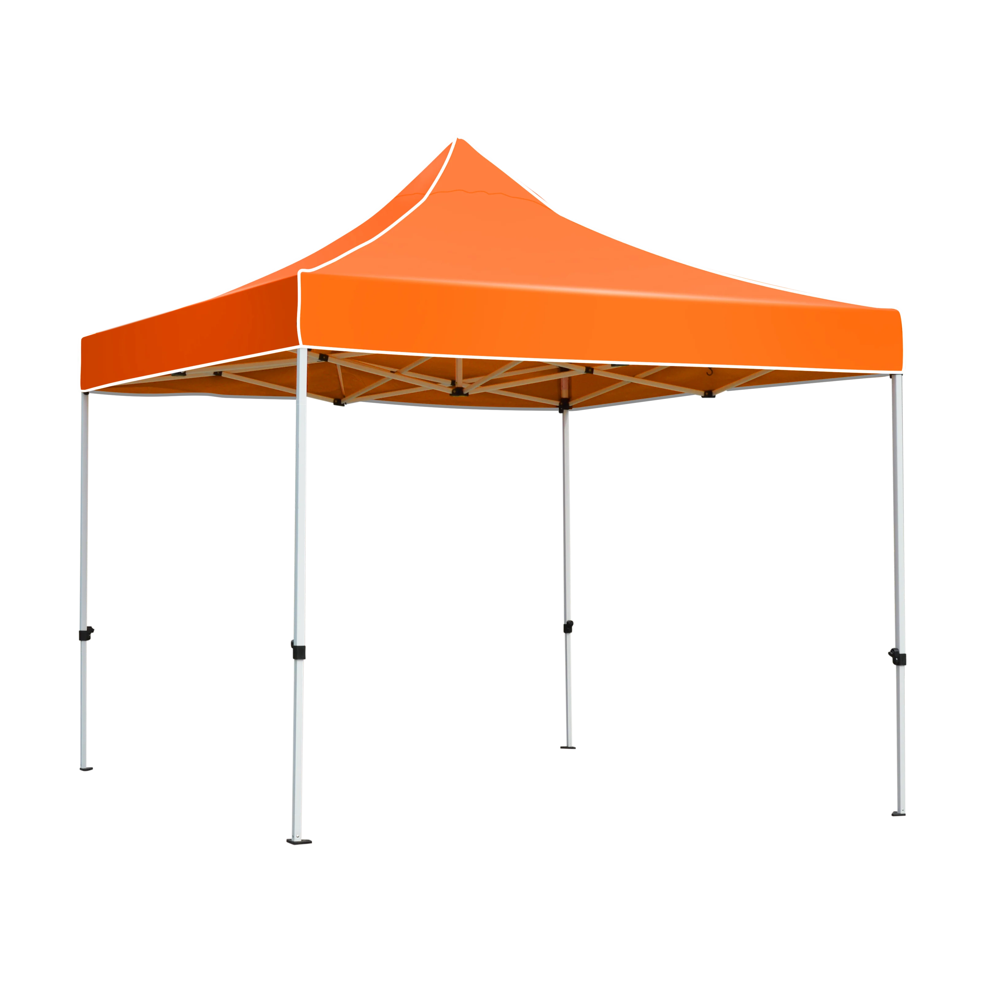 Steel frame easy set up tent commercial trade show tent white black bracket canopy
