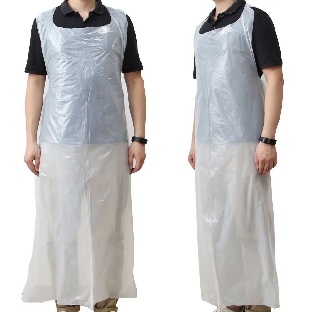 New Design HDPE LDPE Custom Medical Transparent Thick Waterproof Disposable Pe Apron