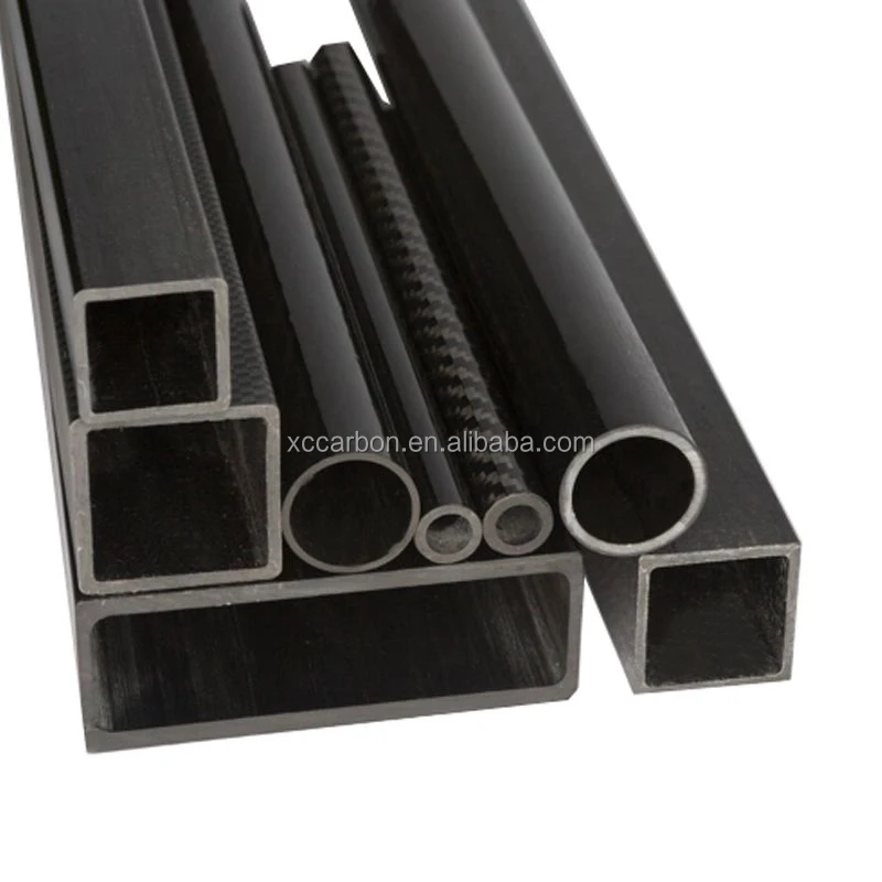 High Quality 40mm 50mm 60mm 70mm 80mm Large Diameter Carbon Fiber Tube Factory Outlet High Strength Composite Square Tube