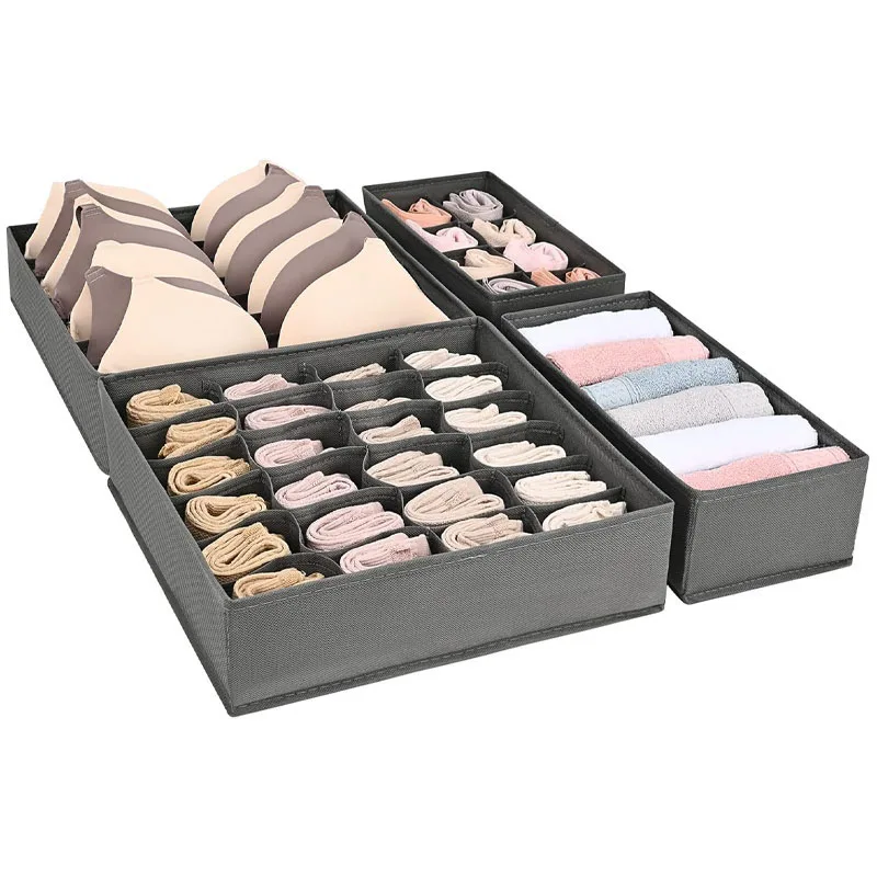 Closet Drawer Organizer Underwear Bra Foldable Drawer Organizers Clothing Divider Organizer