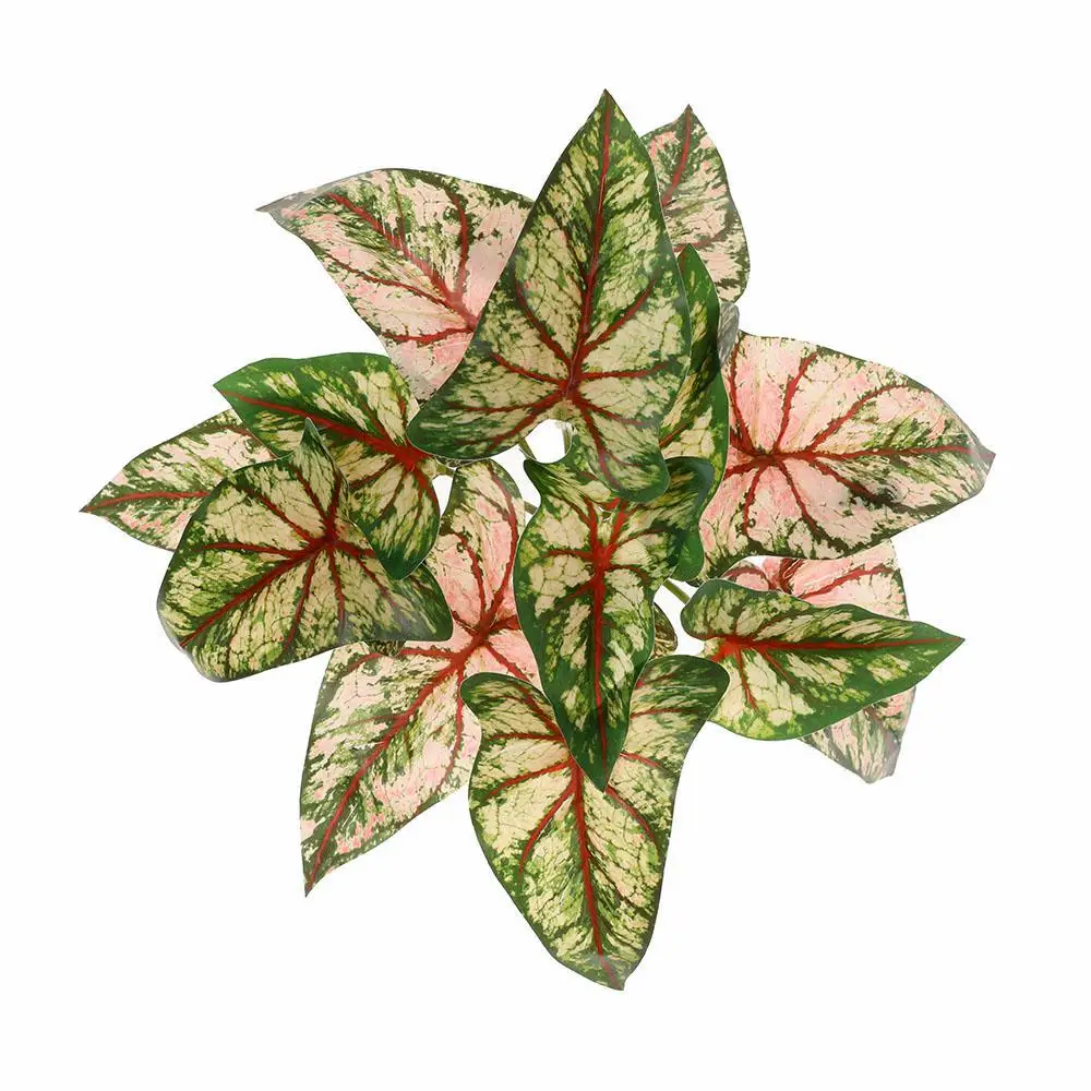 3D color printing begonia leaf color taro leaf crystal flower artificial plants