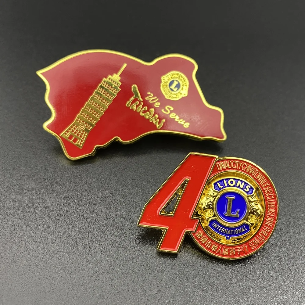 Красочная жесткая эмалированная булавка для лацкана, Золотая позолоченная булавка для игральных карт, булавка для воротника