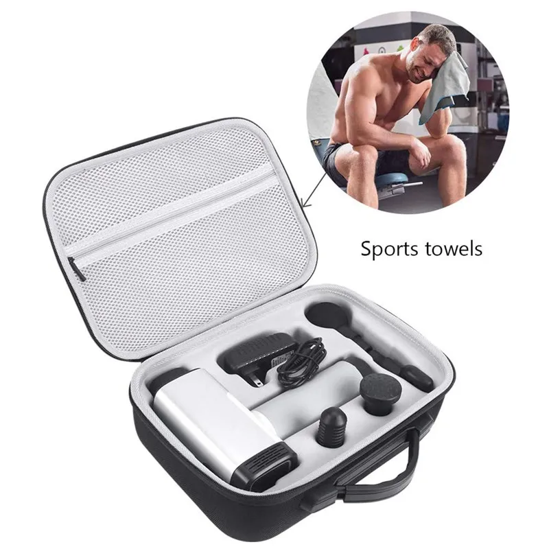 Custom Portable Massage Gun Storage Bag, Organizer Scratch Proof Anti Shock Dust-Proof Massage Gun Case