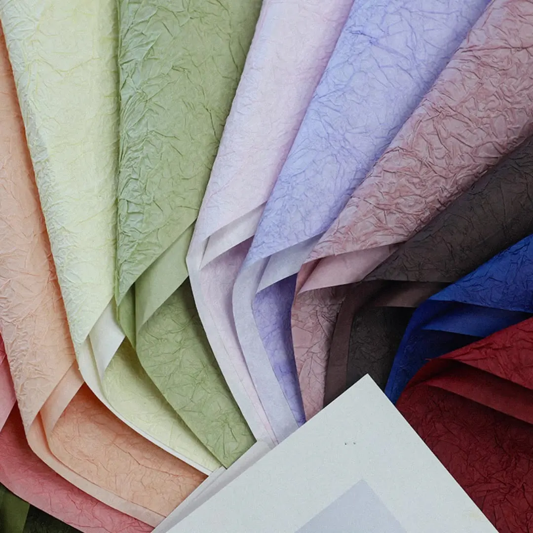 JOYWOOD floral bouquets stone patterned paper strips textured folded paper internet famous Little Prince package paper wholesale