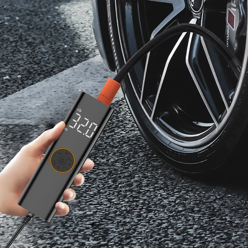 MIni corded Digital Display Car Air Compressor  DC 12V  Pump Portable Automatic Tire tyre Inflators bicycle auto stop