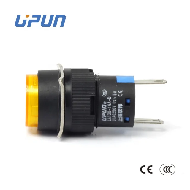
LA130-16AY-11D 16mm Round Indicator Push Button Switch 