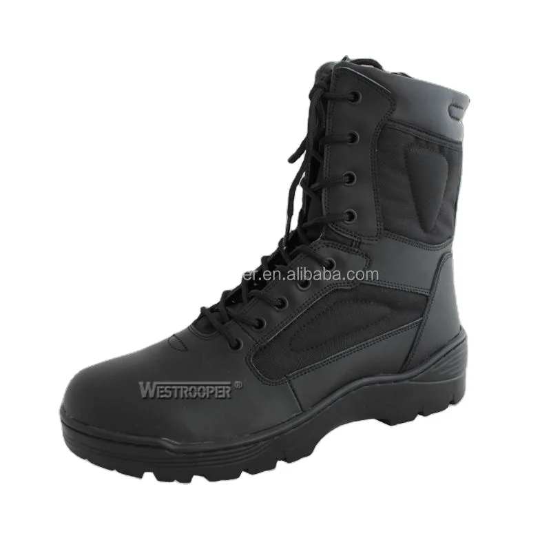 WESTROOPER RESPONSE  BLACK  LEATHER BOOTS