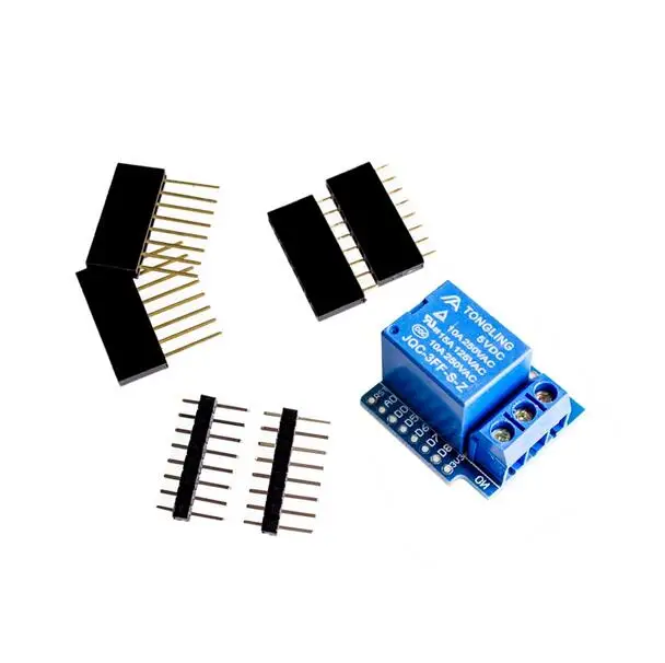 Electronic 1 Channel Relay Mode Interface Board Shield For D1 MINI 5V Hight Level Trigger