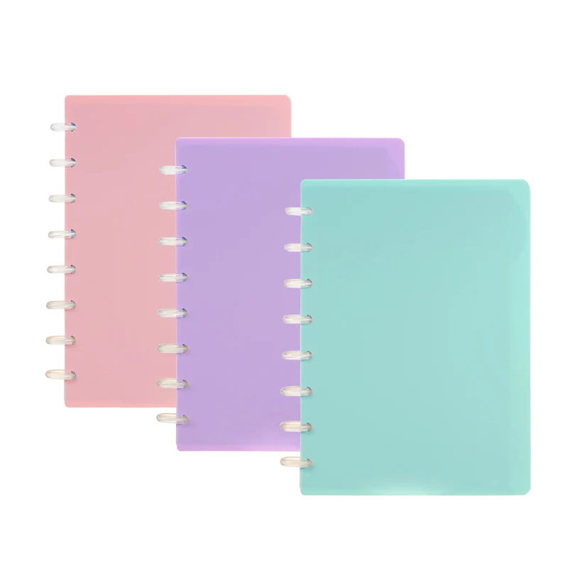 Пользовательский диск с переплетением свободный лист решетка записная книжка жесткий чехол для учеников личные записные книжки указательной страницей