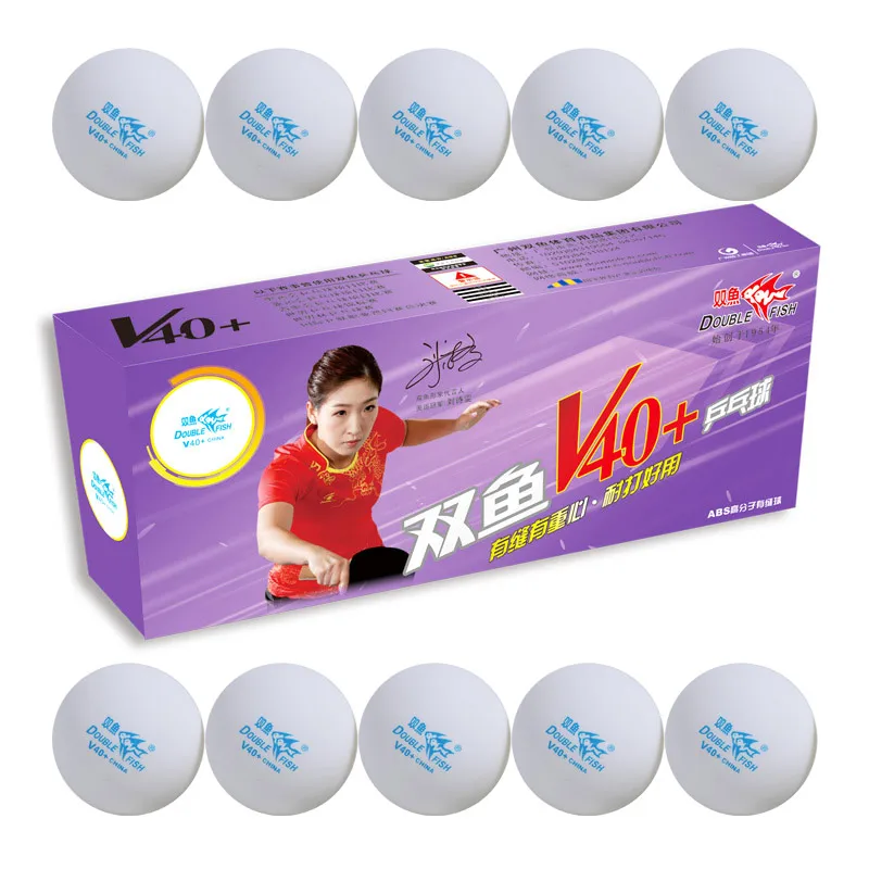 New Arrival Professional Double Fish Ping Pong Balls White Orange Multicolor Training Table Tennis Balls