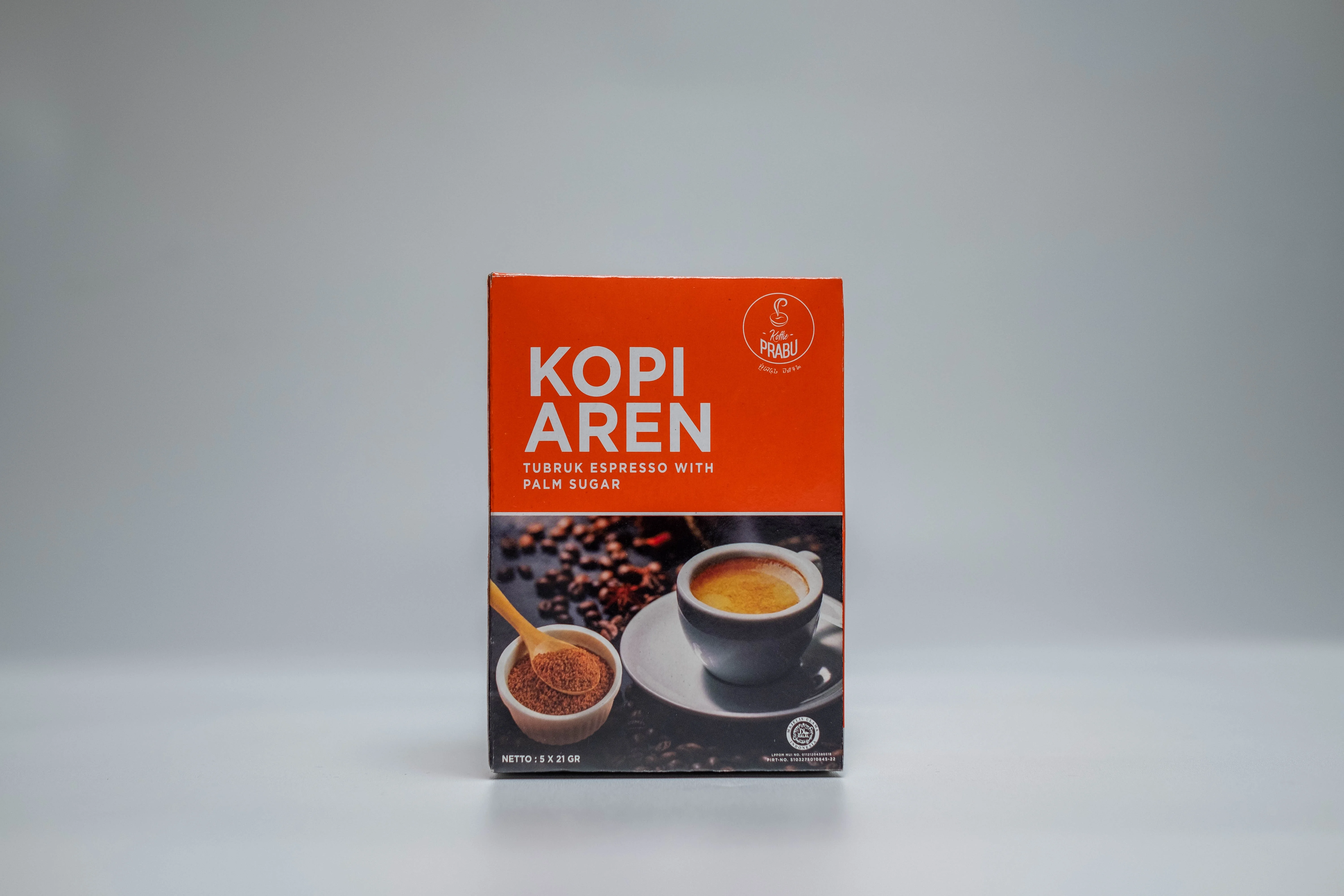  Кофейный порошок Arabica смешанный Robusta и натуральный ладонный Сахар: Kopi Aren от Koffie Prabu