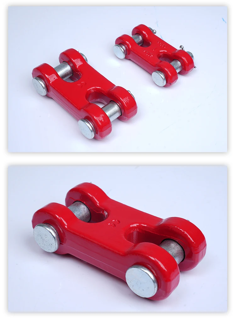 BOHU Alloy Steel Rigging Drop Forged H Type Shackle Double Link Chain Clevis  Rigging Accessory Factory Direct