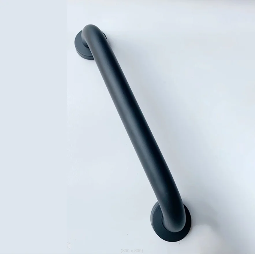 Wholesale Custom Design 24 Inch Matte Black Stainless Steel Basics Bathroom Handicap Safety Grab Bar for Washroom