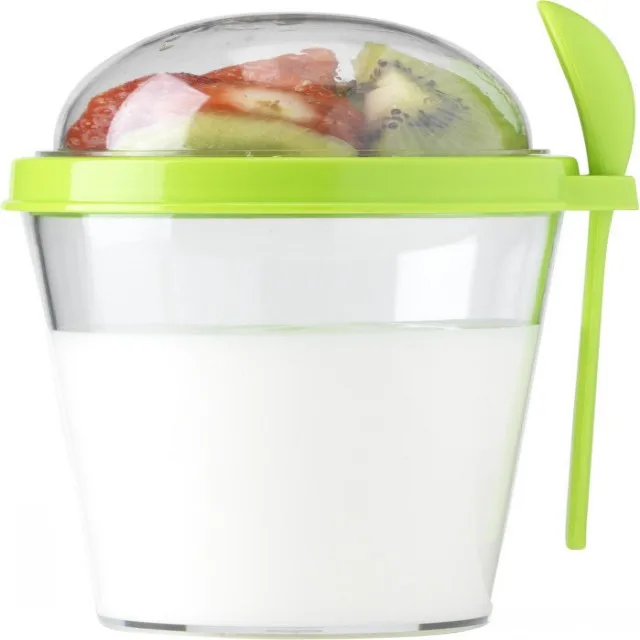The USA Fashionable First Rate High Quality food grade salad cereal yoghurt cereal yogurt cup with lid Bpa free