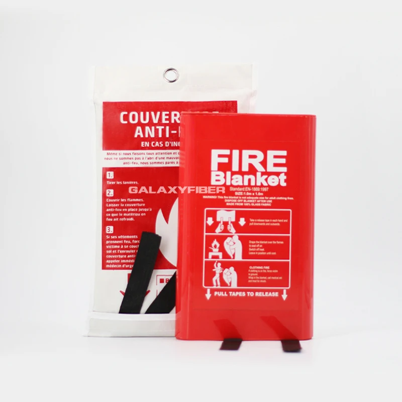 Factory Sale Emergency Safety Fiberglass Fire Extinguisher Blankets Home Fireproof Resistant Blanket For Kitchen