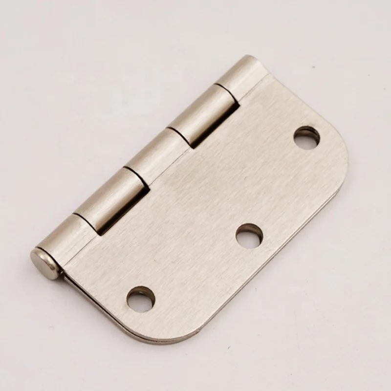 3.5X3.5 inch black round corner ball bearing door hinge from china