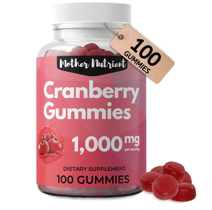 OEM/ODM 1000 мг, халяльный пектин, натуральный аромат, клюквенные жевательные клюквы