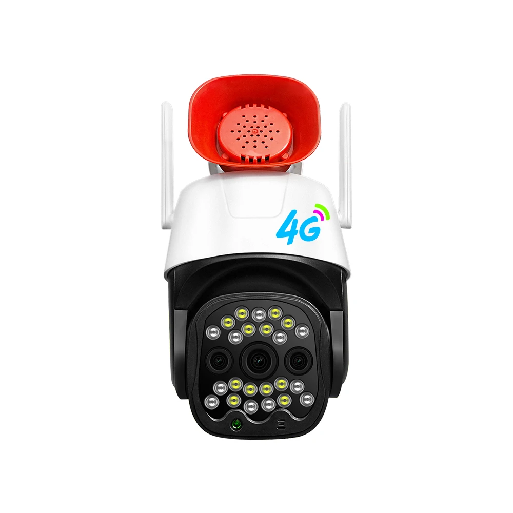 V380 Pro Siren Surveillance Camera 4g Security Camera Cctv Sim Card Wireless Security 4g Ptz Camera