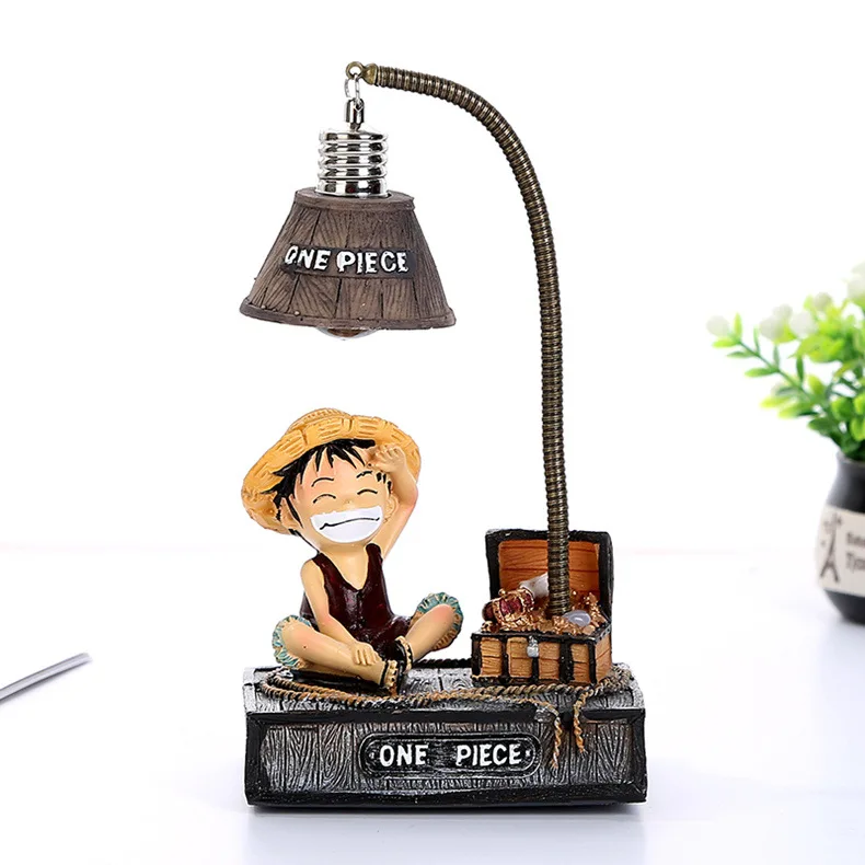 Anime Peripheral Luffy Night Light Resin Crafts Cartoon Ornaments