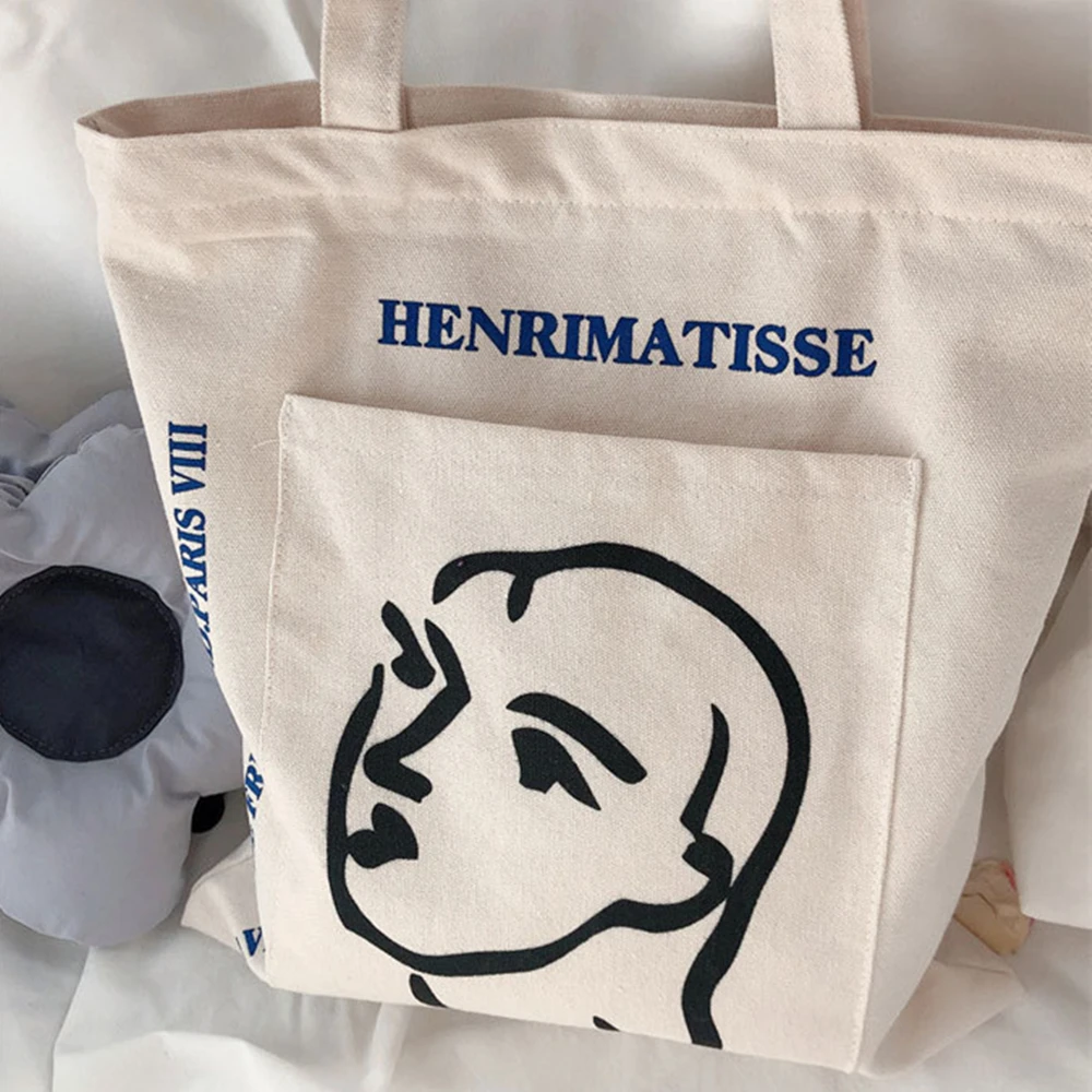 Promotional Personalized Blank Plain Cotton Canvas Bags Reusable Shopping Cotton Tote Bags With Custom Printed Logo