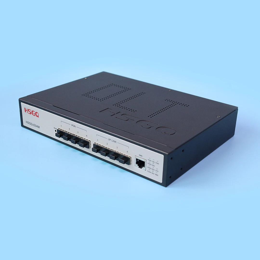 HSGQ-E04M Mini olt c300 ma5608t fiberhome 2 port 4 port fiber optic modem zta Gepon Olt Price Epon OLT