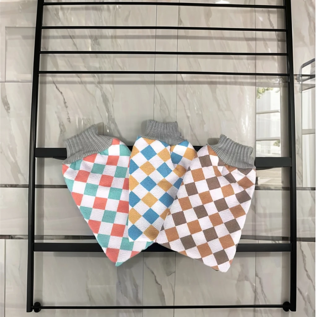 Cat Bath Glove Luvas De Banho Moroccan Loofah Body Double Sided Kids Frothing Silk Dead Skin Remover Jute Hemp Bath Glove