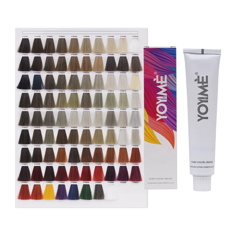 YOYIME Manufacturer OEM Private Label Beauty Hair Products Professional Salon Permanent Color Cream Dye for 570 Colors