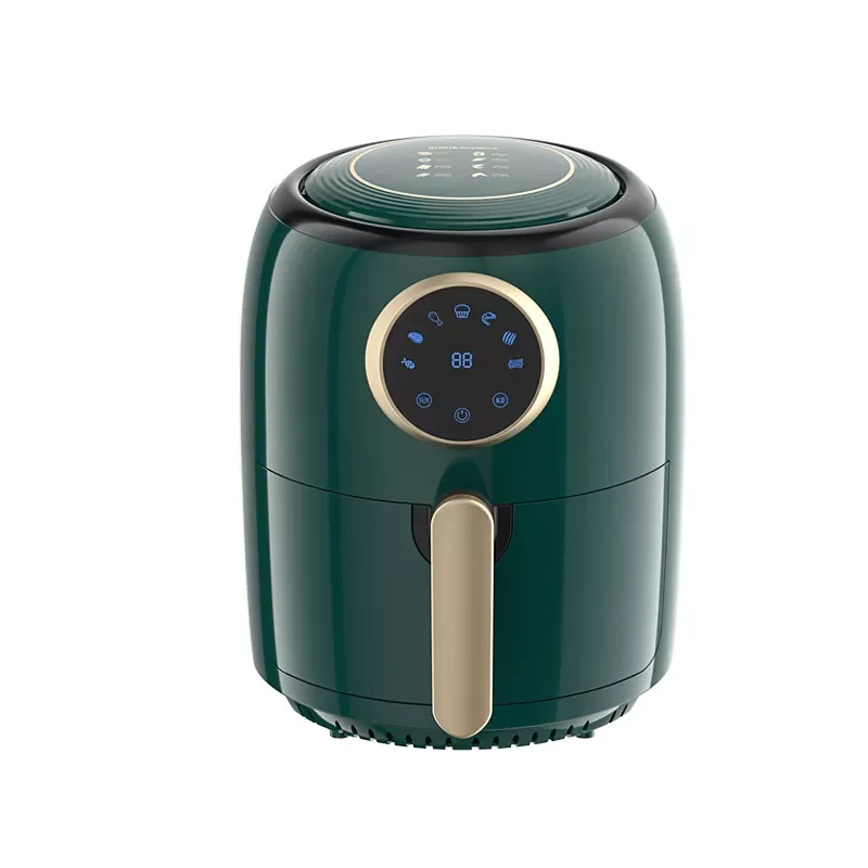 3 Liter Large Capacity Preset Menu Smart Touch Nonstick Oilless Air Fryer Electric Round Digital Control 7 PRESET PROGRAMS 1200W