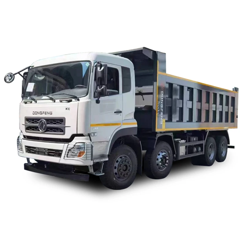 Chinese Used Dongfeng Cummins Engine Euro 5 8x4 Dump Truck