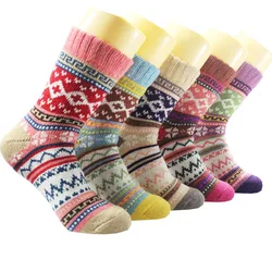 wholesale colorful cashmere winter warm thicken thermal wool socks cashmere socks for women