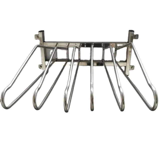 hospital department using wall mounted lead apron rack with 5 racks