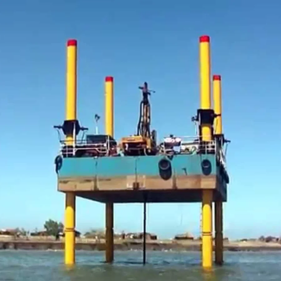 Modular Transportation Excavator Mounted Sectional Platform Barge floating pontton manufacturer