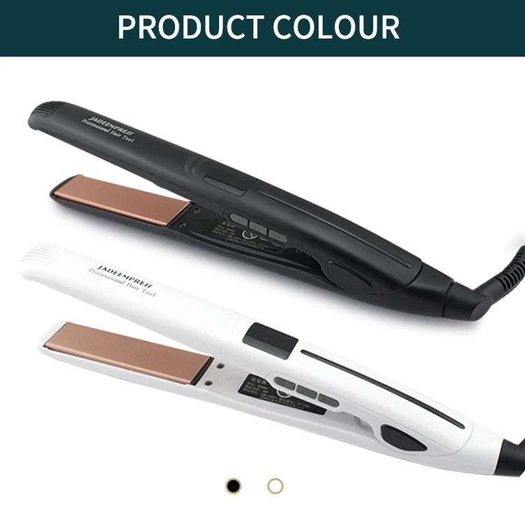 White Private Label Digital Titanium Straightening Ionic Straighten Tourmaline Hair Straightener Ceramic Irons Flat Iron Vendor
