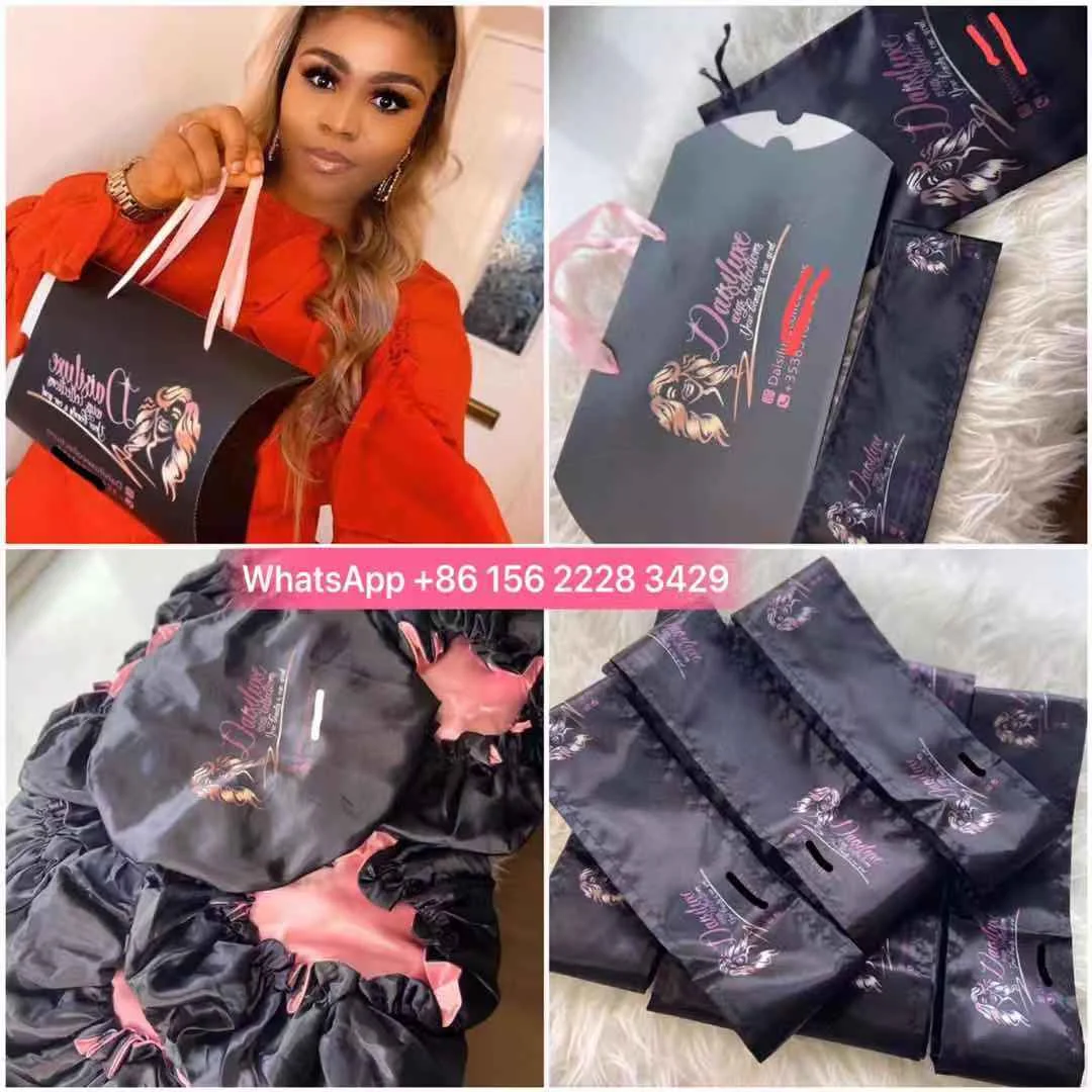 SAMPLE hight quality blue band cuticle aligned hair human hair wig packaging extension wholesale virgin bundle hair vendor